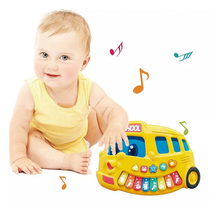 Piano Bus Escolar Sonido Y Notas Musical