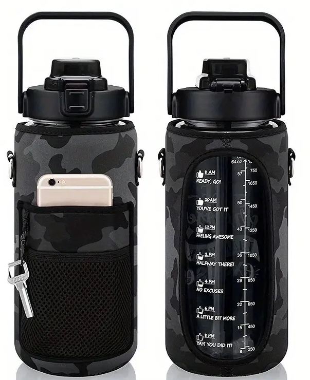 Trio Botella Motivacional + Funda