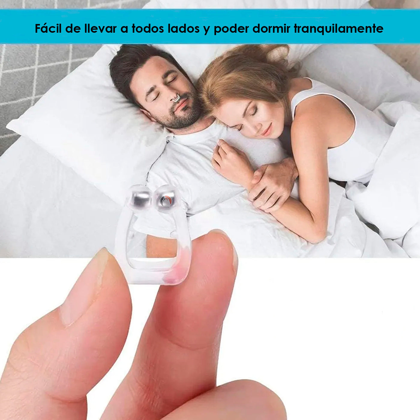 Antirronquido Magnético Clip Nasal KitX4