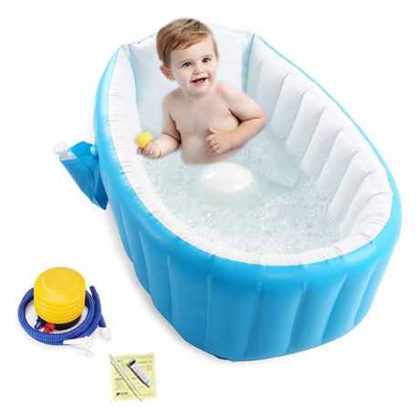 Bañera Inflable Para Bebés, Bomba De Air