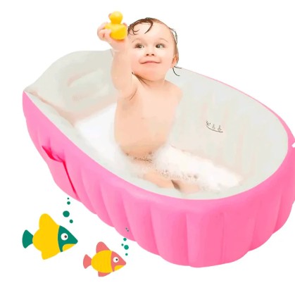 Bañera Inflable Para Bebés, Bomba De Air